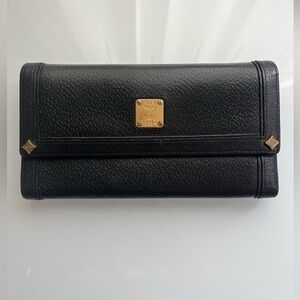 MCM BLACK LEATHER WALLET